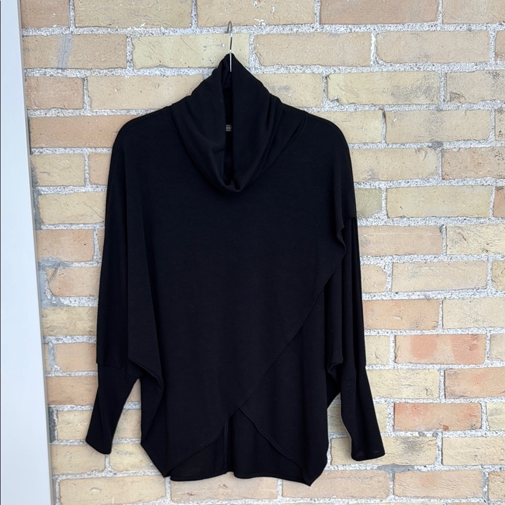 Nally & Millie Black Cowl Neck Women's Sweater
